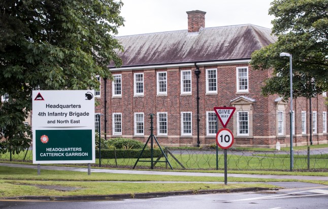 JPN140 General view of Catterick Garrison Headquarters in Yorkshire.