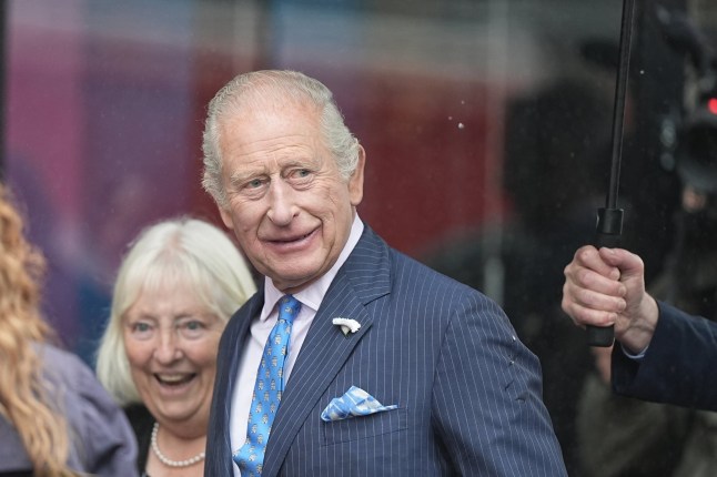 King Charles III arrives for a visit to Old Spitalfields Market, east London. Picture date: Thursday June 5, 2025. PA Photo. See PA story ROYAL King. Photo credit should read: Aaron Chown/PA Wire