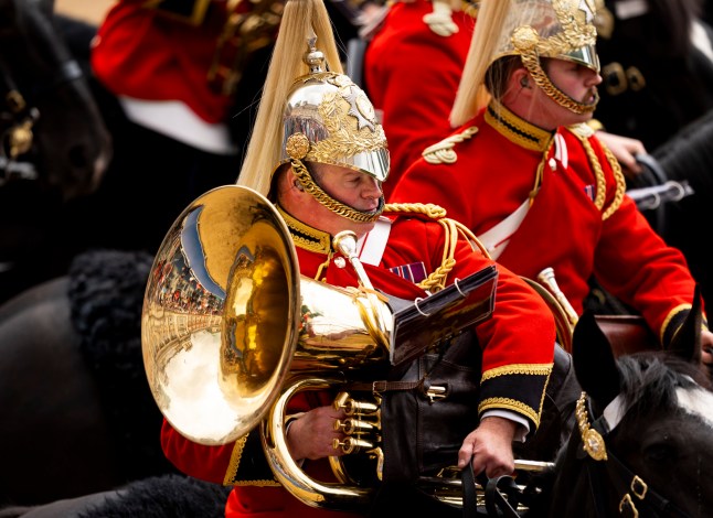 The Colonel's Review, for Trooping the Colour, at Horse Guards Parade in London, ahead of the King's Birthday Parade on June 14. Picture date: Saturday June 7, 2025. PA Photo. Photo credit should read: Jordan Pettitt/PA Wire