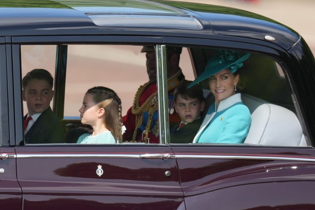 Members of The Royal Family attend Trooping The Colour at Buckingham Palace, London, UK, on the 14th June 2025. Picture by James Whatling