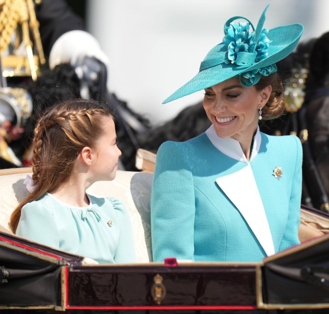 Members of The Royal Family attend Trooping The Colour at Buckingham Palace, London, UK, on the 14th June 2025. Picture by James Whatling