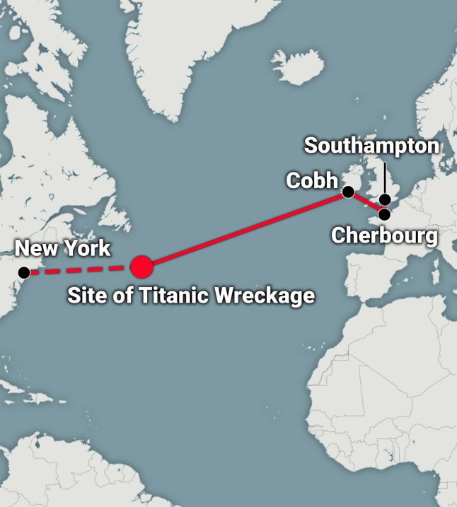 Titanic Wreckage MAP Titanic 3D scan reveals new details on how doomed ship sank 113 years ago